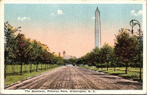 Speedway Potomac Park Washington DC WB Postcard UNP VTG Reynolds Unused Vintage 