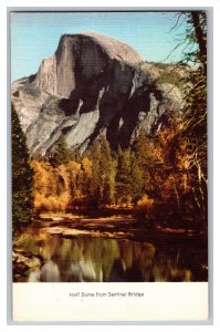 Postcard Half Dome From Sentinel Bridge Vintage Standard View Card Yosemite Park