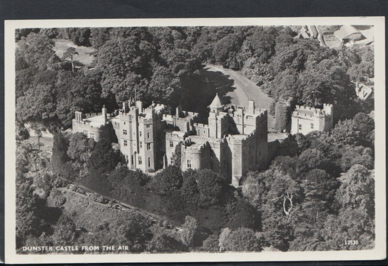 Somerset Postcard - Dunster Castle From The Air    RS15128