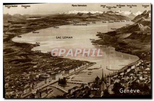 Old Postcard Lac Leman Geneva