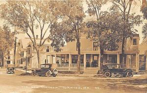 Cornish ME The New Lincoln Street View Old Cars RPPC Postcard