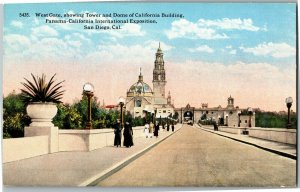 West Gate, Panama-Calfornia Expo San Diego CA c1915 Vintage Postcard B61 
