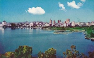 California Oakland Skyline Looking Across Lake Merritt