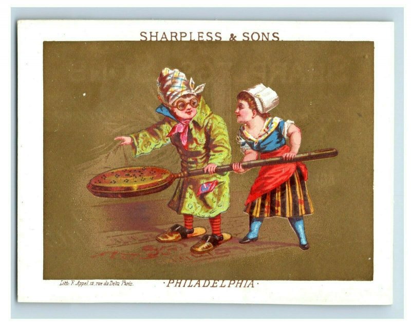 1880s Sharpless & Sons Dry Goods Comical Tiny Children Lot Of 7 P212