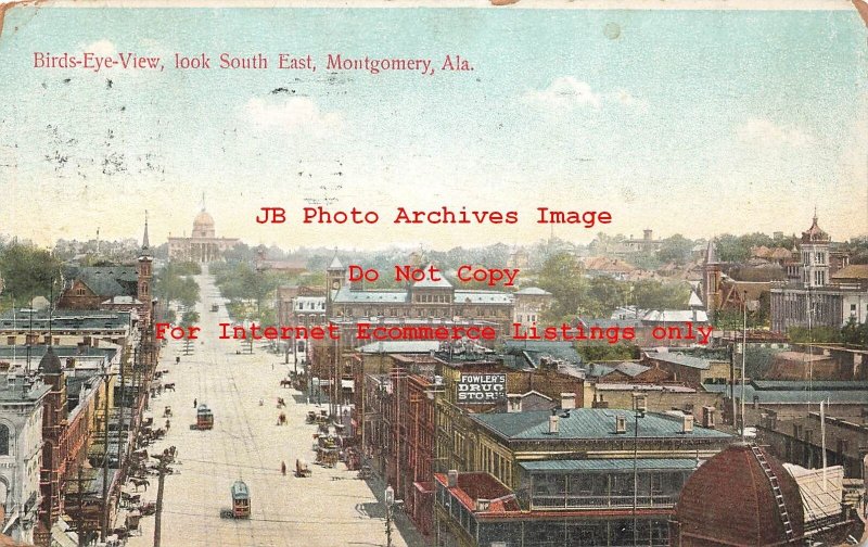 AL, Montgomery, Alabama, Bird's Eye View, Looking Southeast, International PC