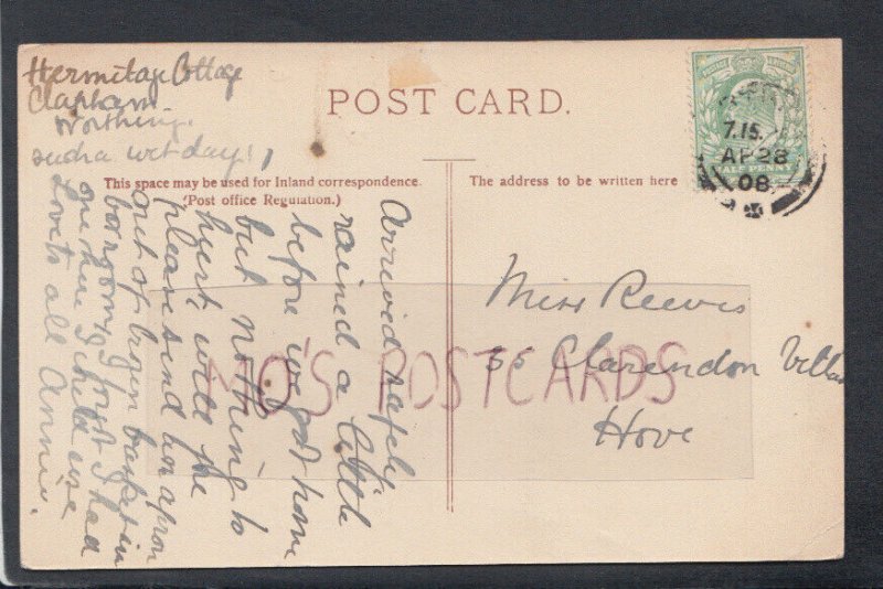 Genealogy Postcard - Reeves - 35 Clarendon Villas, Hove, Sussex   RF7237