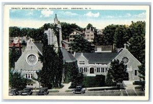 c1920's Trinity Episcopal Church Highland Ave. Ossining New York NY Postcard 