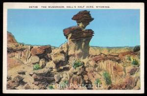 The Mushroom, Hell's Half Acre, Wyoming