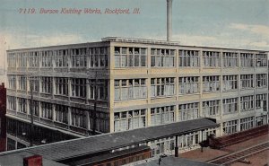 J82/ Rockford Illinois Postcard c1910 Burson Knitting Works Factory 276