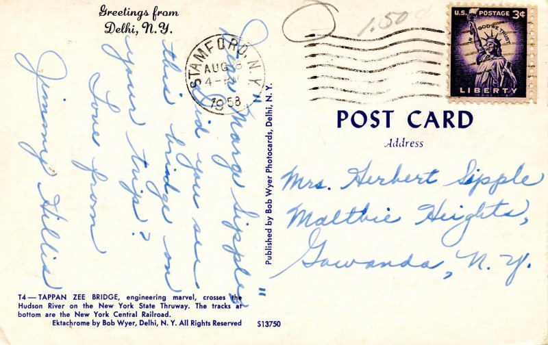 NY - Tappan Zee Bridge across Hudson River