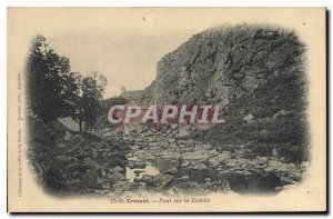 Postcard Crozant Old Bridge Cedelle