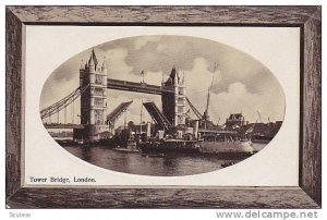 RP, Tower Bridge, Ferry, London, England, UK, 1920-1940s