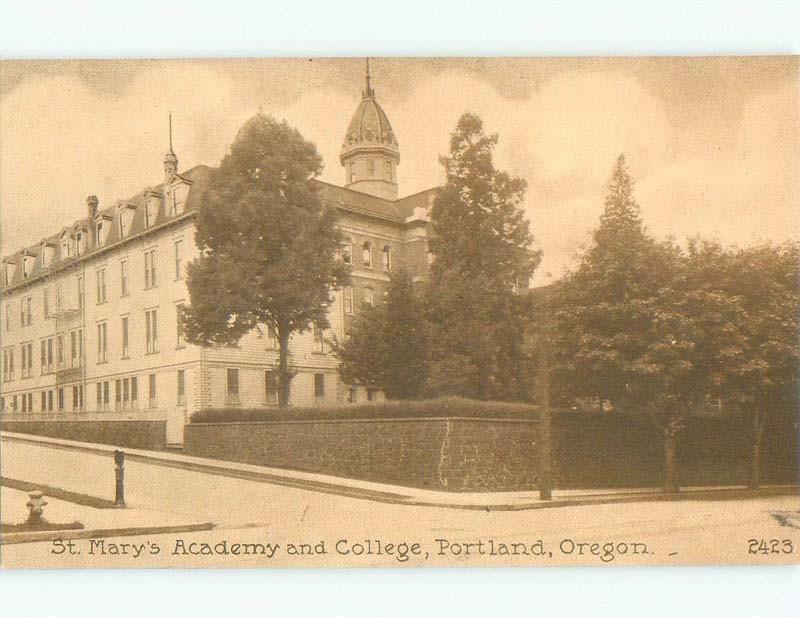 Unused Divided-Back St. Mary'S Academy And College - Portland Oregon OR E1736