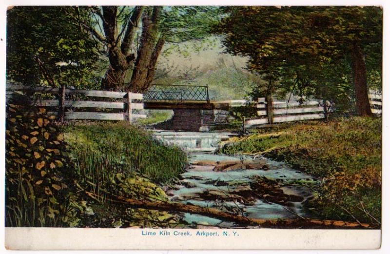 Lime Kiln Creek Arkport Ny Hippostcard - 