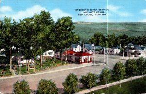 Montana Red Lodge Crosser's Super Service Gas Station and Auto Court