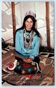 NATIVE AMERICAN Miss Indian America DEANA JO HARRAGARRA 1976  Postcard