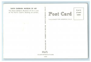 Santa Barbara Museum Of Art Center California CA Unposted Postcard