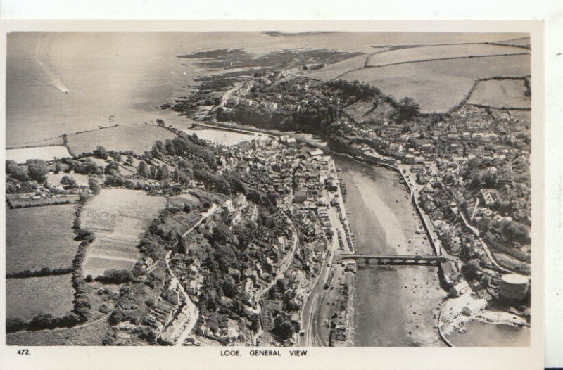 Cornwall Postcard - General View of Looe - Ref 19806A