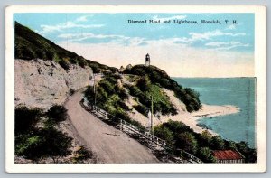 Hawaiian Postcard - Diamond Head and Lighthouse - Honolulu, Hawaii