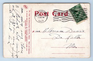 Post Office Building Covington Kentucky KY 1907 DB Postcard Q6