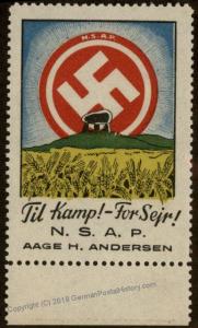 3rd Reich Danish Nazi Party Til Kamp!-For Sejr! Vignette 87378