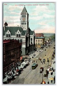 16th Street View Looking North Omaha Nebraska NE UNP DB Postcard V16