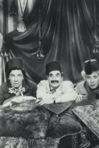 Marx Brothers Wearing Fez Jewish Hats Film Still Rare Photo Postcard