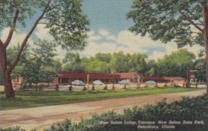 Illinois Petersburg New Salem Lodge At Entrance To New Salem State Park Curteich