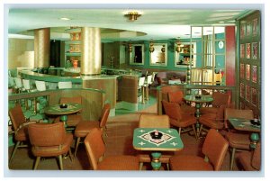 c1950s Terrace Lounge in the Hotel Faust Rockford Illinois IL Postcard 