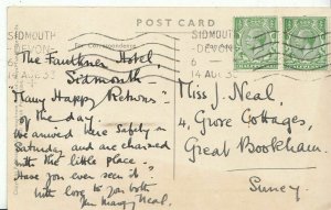 Devon Postcard - Sidmouth On The Cliffs    BE658