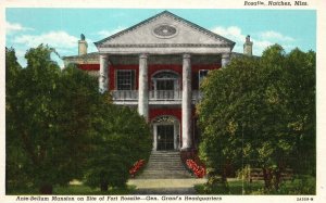 Vintage Postcard Ante-Bellum Mansion Rosalie Headquarters Natchez Mississippi MS