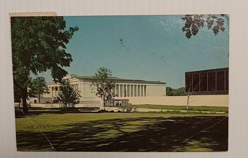 Postcard Albright Knox Art Gallery Elmwood Ave Buffalo NY 1975 Bicentennial 2561