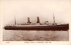 SS Montclare Canadian Pacific Steamship Co Ship Unused 