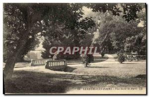 Old Postcard Luxeuil Les Bains view in the Park