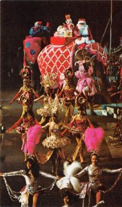 Ringling Bros. Barnum & Bailey CIRCUS Santa Claus Dancers 1973 Vintage Postcard