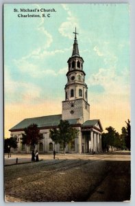 St. Michael's Church  Charleston  South Carolina  Postcard  1914