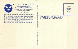 CHICAGO, IL Illinois KUNGSHOLM RESTAURANT~Lauritz Melchior Room c1940's Postcard
