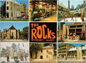 The Rocks Sydney Australia Multiview Vintage Postcard C4