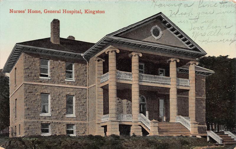 Nurses' Home, General Hospital, Kingston, Canada, Early Postcard, Used