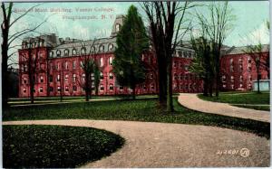 POUGHKEEPSIE,  NY New York  VASSAR COLLEGE Main Building c1910s Postcard