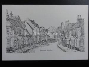 Berkshire COOKHAM pencil image of HIGH STREET showing Kings Arms c1971 Postcard