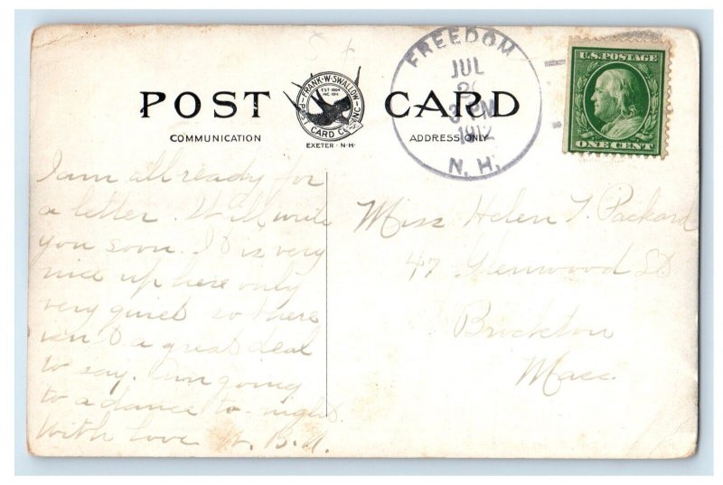 1912 Loon Lake & Green Mountain Freedom New Hampshire NH Vintage