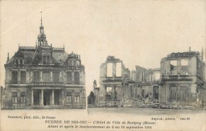 France Revigny ww1 city hall before and after the bombardment 1914