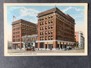 Hotel Davenport Davenport IA Litho Postcard H1327081642