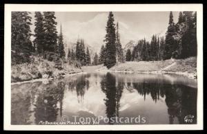 Mt. Rainier and Mirror Lake - Wn.