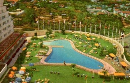 POSTAL PV03102: Hotel Tamanaco piscina en Caracas, Venezuela