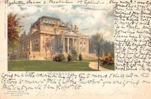 Germany 1899 Wiesbaden Opernhaus Opera Art by C Muench postcard C312