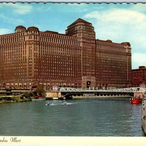 c1960s Chicago, IL Merchandise Mart Largest COmmercial Marshall Field 4x6 PC M12