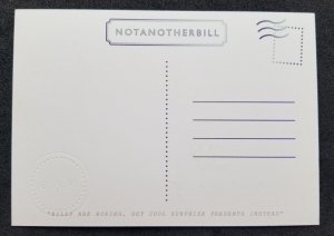 [AG] P868 England UK Not Another Bill Presents (postcard) *New