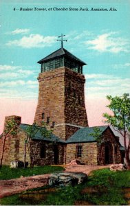 Alabama Anniston Cheaha State Park Bunker Tower Curteich